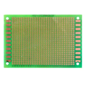 5 X PCB Prototype Board Breadboard FR-4 Glass Fiber Green 7X9cm 672 Holes - Picture 1 of 2
