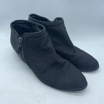 Botines grises Qupid para mujer talla 10 recorte perforado cremallera lateral punta almendra Foto 1 de 4