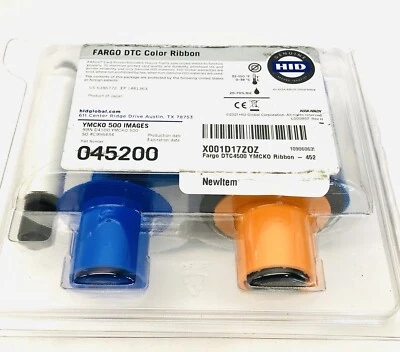 FARGO DTC COLOR RIBBON #045200 YMCK0 500 IMAGES - Image 1 of 4