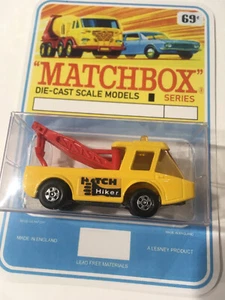 Vintage Lesney Matchbox 74 Custom Toe Joe Hitch Hiker Red Booms Blister Pack. - Picture 1 of 6