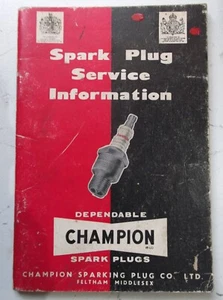 Champion Spark Plug Booklet - Picture 1 of 1