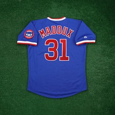 Greg Maddux 1989 Chicago Cubs Royal Blue Cooperstown Men's Away Jersey