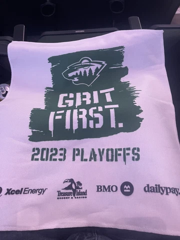 2023 minnesota wild playoff towel Grit First vs Dallas Stars. Kirill Kaprizov Cover