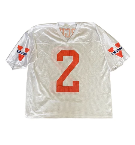 Virginia Cavaliers College Football White Jersey #2 Mesh Men’s Size XL Vintage Cover