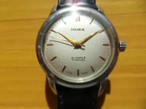 Vintage SWISS OLMA 21 Jewels Manual Men's Watch - Picture 1 of 12