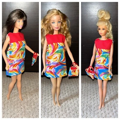 HM Barbie ropa vestido y bolso inspirado en MOD - Barbie, Barbie y Francie vintage Foto 1 de 4
