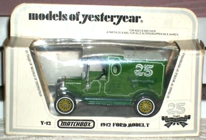 MATCHBOX YESTERYEAR (RARE) MODEL (1912 "25 YEARS" FORD MODEL T VAN) NEW - Y-12 - Picture 1 of 4