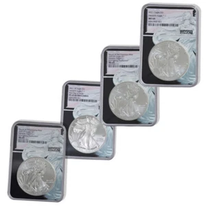 2021 Set of All 4 Heraldic Eagles in NGC 69 - Picture 1 of 1