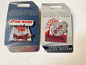 Menge 2 NEUE Disney Star Wars Galaxy's Edge Landing 2019 Passholder Pins - Bild 1 von 4
