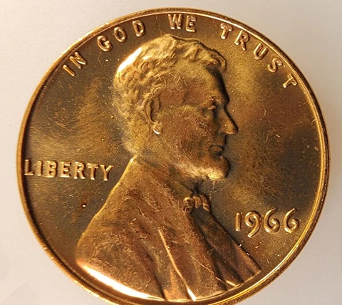 1966 Lincoln Memorial Red circulated MS  #ng1004 Cover