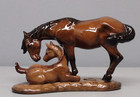 Retired Beautiful Hagen Renaker Specialty Horse Mustang Mare & Foal