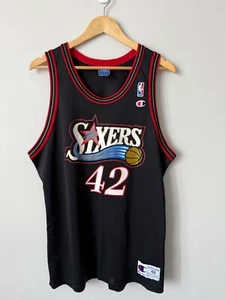 Jerry Stackhouse Philadelphia 76ers Vintage Champion Basketball Jersey SIZE 48 - Picture 1 of 7