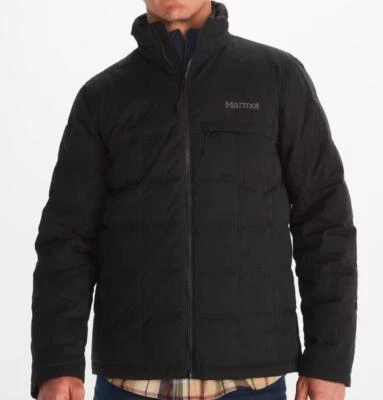 MARMOT MEN'S BURDELL INSULTED 600 DOWN JACKET WATER RESISTANT BLACK M13175 - Image 1 of 3