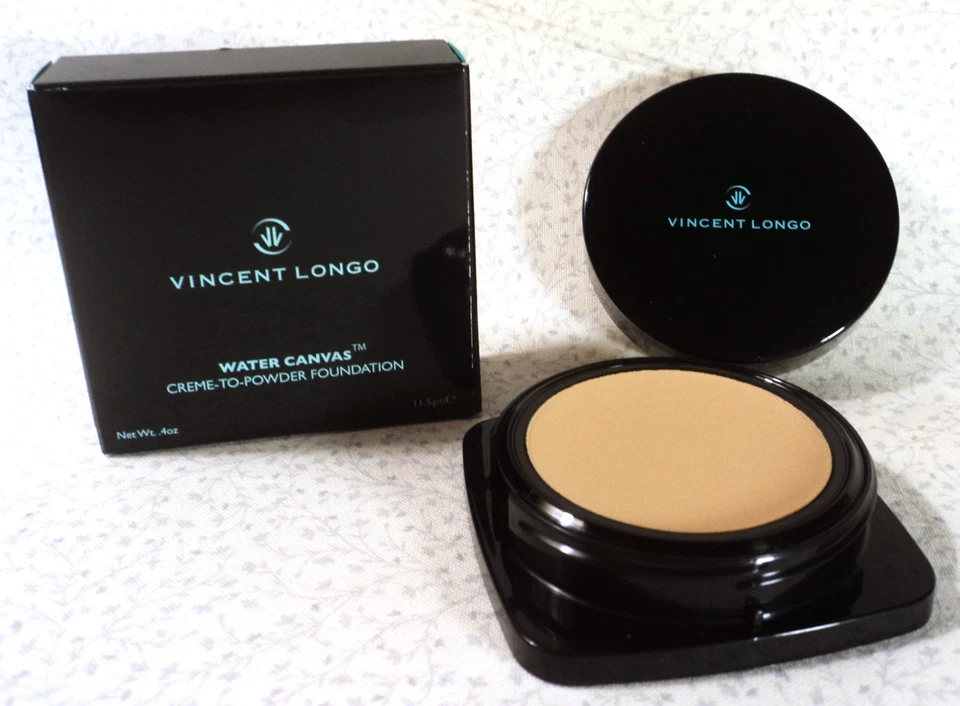 Vincent Longo Water Canvas Creme-to-Powder Foundation Soft Amber # 3- .4 oz. NIB - Image 1 of 1