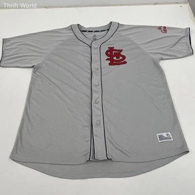 Genuine Merchandise MLB St Louis Cardinals Gray Dynasty Jersey Men's Size 2XL - Image 1 of 4
