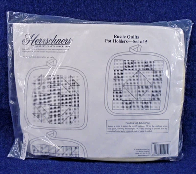 Juego de 5 soportes decorativos para macetas Herrschners rústicos estampados para punto de cruz Foto 1 de 2