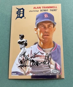 2023 Topps cromo platino aniversario Alan Trammell #490 Detroit Tigers - Imagen 1 de 2