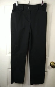 Pantalón Jones New York Mujer 6P Negro Pantalones Pantalón Plano Frente Recto - Imagen 1 de 10