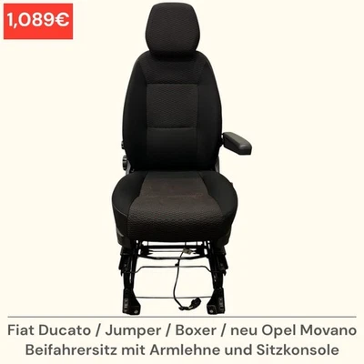 Fiat DUCATO/Jumper/Boxer/New Opel Movano Passenger Seat Seat with Armrest - Image 1 of 4