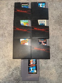 Lot jeux Nintendo NES - Super Mario Bros / Duck Hunt / Tortues Ninja / Star Wars