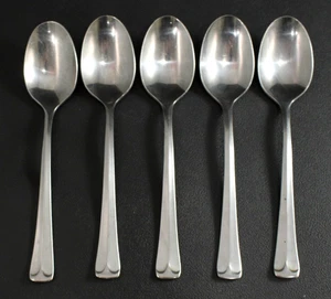EKCO Eterna COLONIAL RICHMOND * Set of 5 * Soup spoons Stainless 7 1/8" V. NICE - Picture 1 of 1