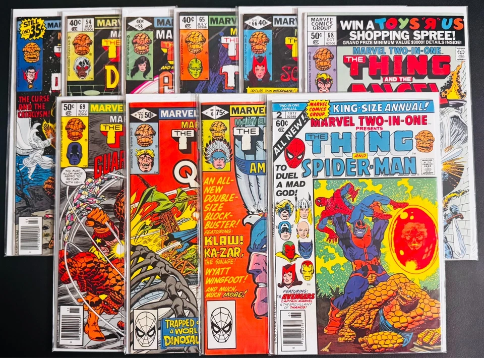 Marvel Two In One Lot of 10 Books 1st App of Letha Marvel Comics 1979 - image 1 of 1