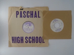 Spirit of Paschal High School Alma Mater Fight song 78rpm & 45rpm NM - Imagen 1 de 5