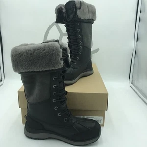 UGG Damen Adirondack III groß schwarz Leder Größe 6 - Bild 1 von 8