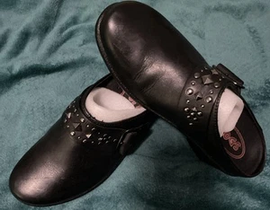 Klogs Damen 8M Schwarz Leder Clog/Pantoletten Neu ohne Karton - Bild 1 von 8