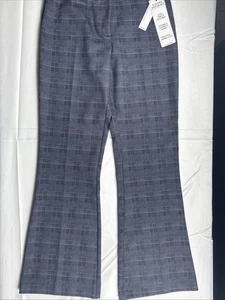 Zac & Rachel Figure Defining Pants Women’s Size: M Tummy Control Plaid Flare NWT - Picture 1 of 11