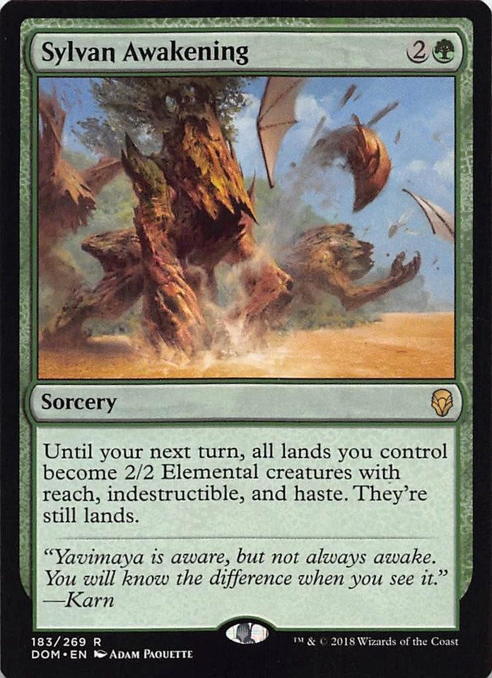 Sylvan Awakening R Dominaria 183 NM - Image 1 of 1