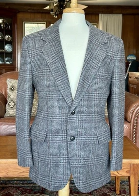 Blazer masculino PENDLETON 42 marrom xadrez bronzeado clássico vintage Glen xadrez jaqueta de lã EUA - Imagem 1 de 4