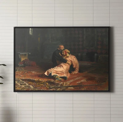 Ivan the Terrible and His Son Ivan by Ilya Replin Canvas/Poster Wall Art - Image 1 of 2