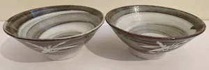 2x Chawan/Matcha Bowl - Ido-Gata Type - Glazed, Japanese, Vintage - Foto 1 di 5