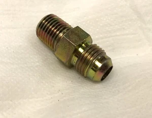 Rohr auf Rohr Adapter - 6 JIC (9/16-18) UNJF X 1/4 NPTF Stecker* - Bild 1 von 2