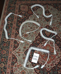 (5) 10ft 16GA 13A 125V Coiled Medical Grade Power Cords (Lot of 5) #5med - Picture 1 of 7