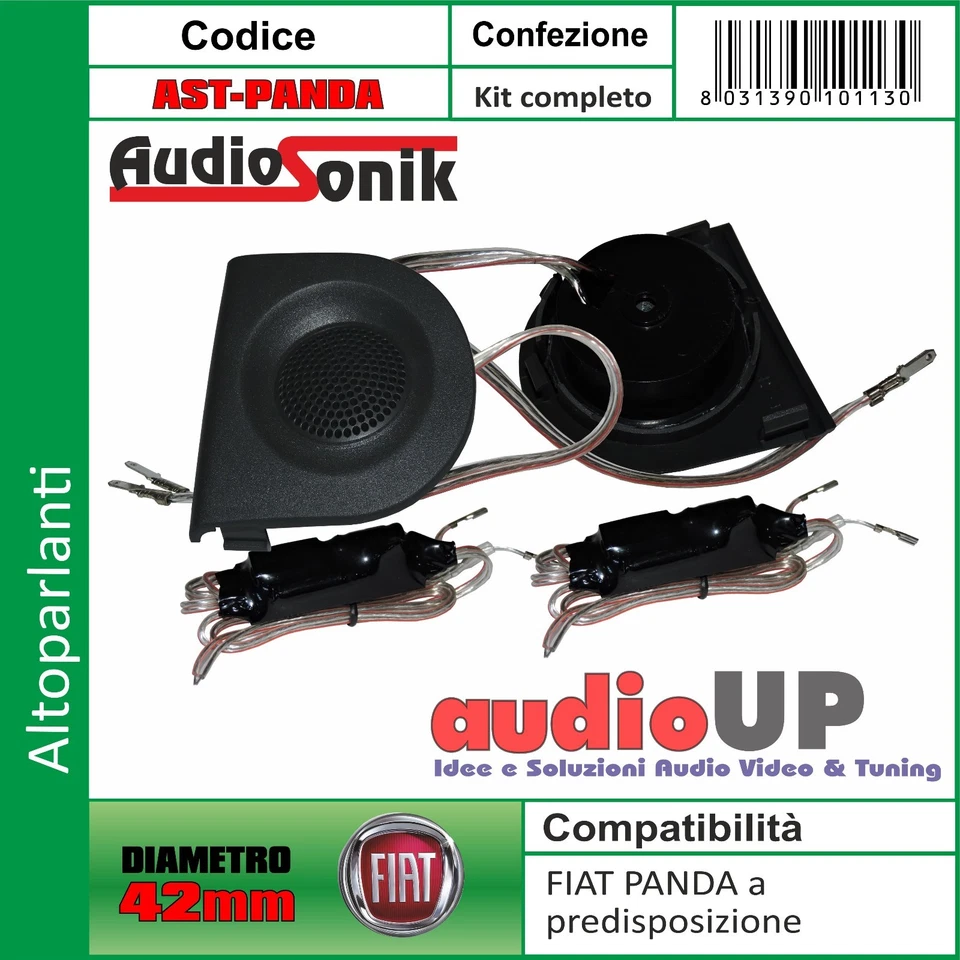 Pareja De Tweeter Para Fiat Panda Del 2003 Al 2011. Diámetro 42Mm - Imagen 1 de 1