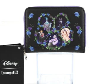 Loungefly Disney Villains Icons Floral Mini Zipper Geldbörse Kunstleder Neu 2025 - Bild 1 von 12