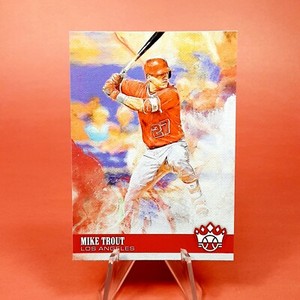 Mike Trout DIAMOND KINGS RED JERSEY INSERT CARD - MINT 