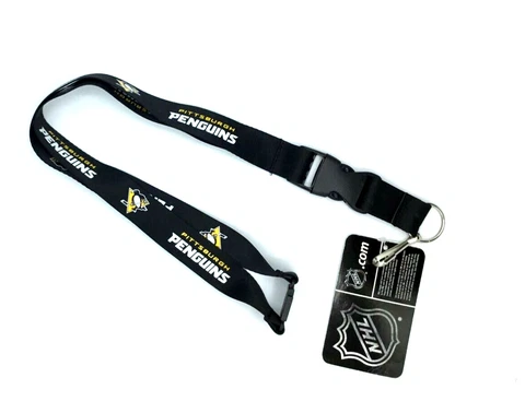 PITTSBURGH PENGUINS NHL 22" BREAKAWAY LANYARD W/ QUICK RELEASE FREE SHIPPING Cover