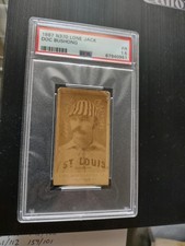 1887 N370 Baseball Lone Jack Tobacco Doc Bushong St. Louis PSA Graded