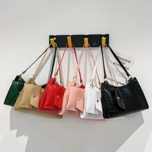 Large Capacity Crocodile Pattern Shoulder Bag Fashion Lady Armpit Bag - Picture 1 of 9