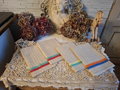 6 torchons vintages jamais servi - Photo 1/4