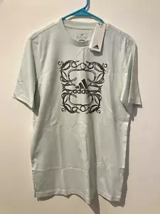 Adidas Men's Big & Tall Crew Neck Short Sleeve Green T-Shirt MT New - Picture 1 of 4