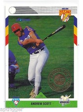 1993 Futera Australian Baseball Limited Edition Gold Card ANDREW SCOTT 1/500