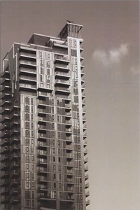 Exterior de Edificio de Apartamentos Moderno ~ B/N Nueva Imagen Tarjeta 4"x6" ~ 10396.2 - Imagen 1 de 7