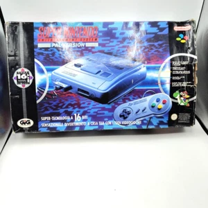 Super Nintendo Console SNES Mario World Scatola Controller gioco manuali PAL ITA - Imagen 1 de 16