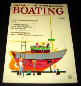 Popular Boating April 1960 Sail boating Yachting - Picture 1 of 1