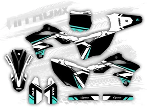 Kit de gráficos para calcomanías Kawasaki KX 250F KXF 250 KX250F 2013 2014 2015 2016 - Imagen 1 de 1