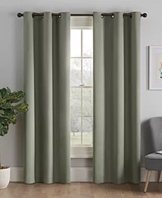 Panel de apagón con ojal Eclipse Thermaback - 42" W x 84" L - Color microfibra musgo Foto 1 de 4